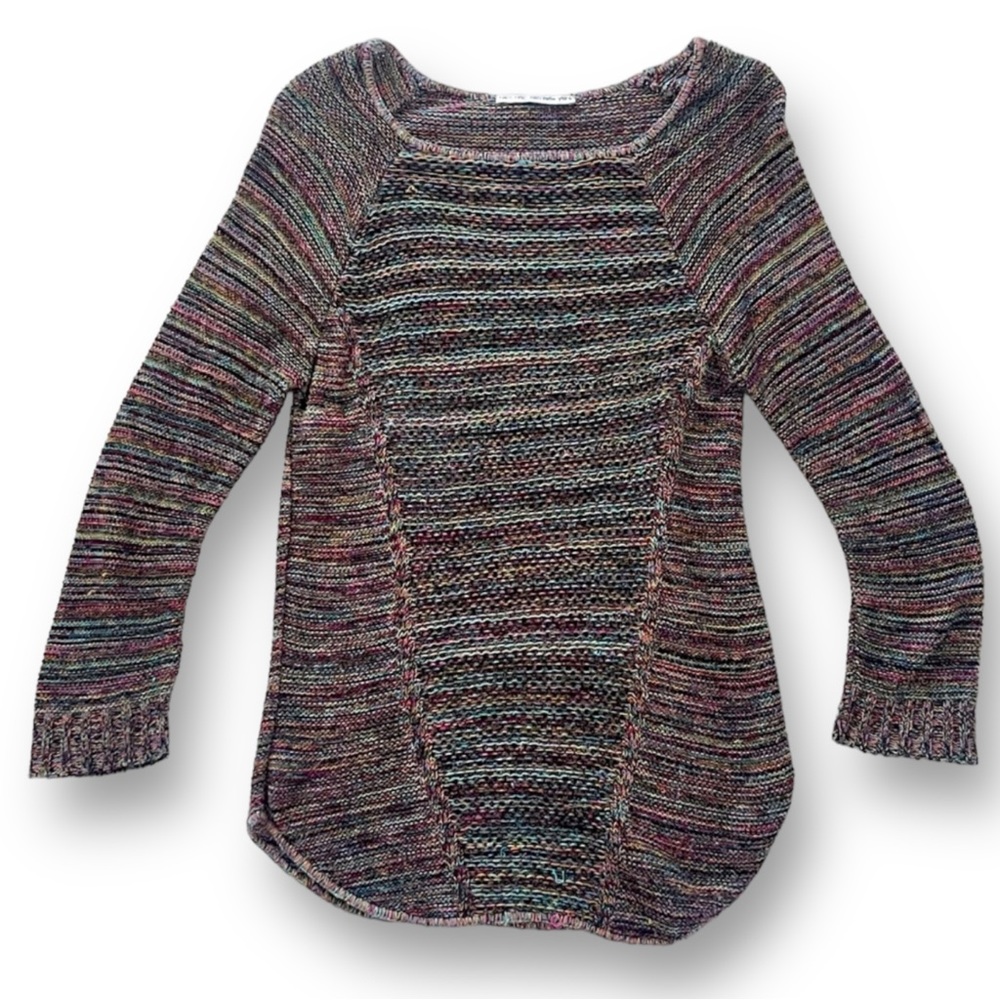 Two-one two New York Rainbow yarn sweater/tunic Size Small(see measurements)